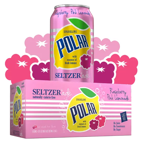 RaspberryPolar Seltzer Pink Apple Lemon