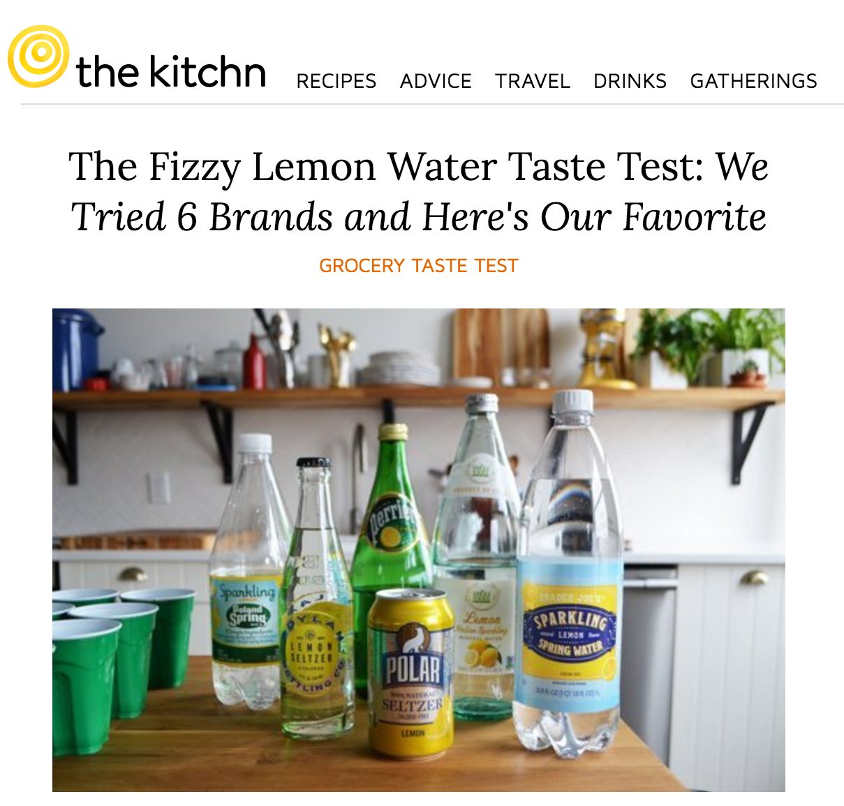 When life gives you lemons you make lemon seltzer! Polar Seltzer