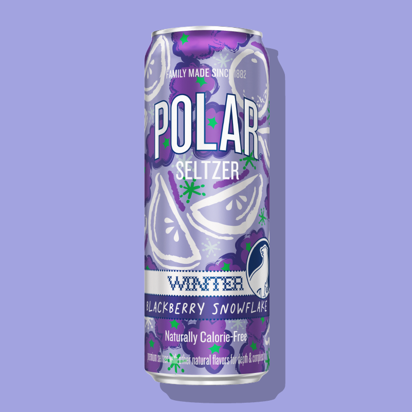 Polar Seltzer Blackberry Snowflake Winter Limited Edition 2026