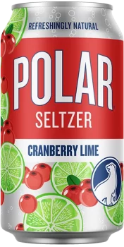 Polar Seltzer Cranberry Lime 12oz can