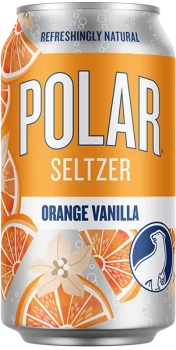 Polar Seltzer Orange Vanilla 12oz can